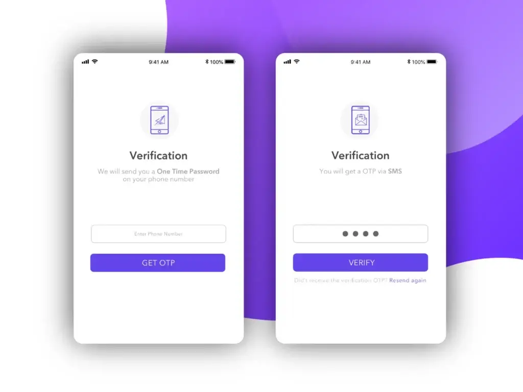 Register using your mobile number.